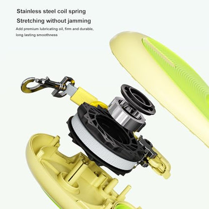 Retractable Dog Leash with One - Handed Brake | Adjustable 16ft for Walking/Training/Travel | Strong Untwisting Design | Supportive Contoured Handle