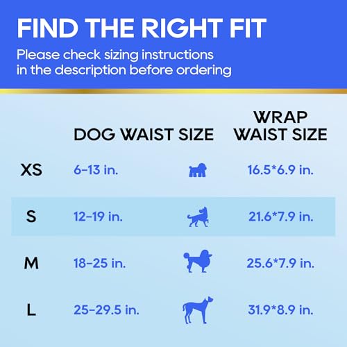 HONEY CARE All-Absorb A26 Male Dog Wrap, 50 Count, Small - size: 50 Count Pack of 1
