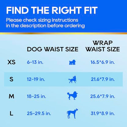 HONEY CARE All-Absorb A26 Male Dog Wrap, 50 Count, Small - size: 50 Count Pack of 1