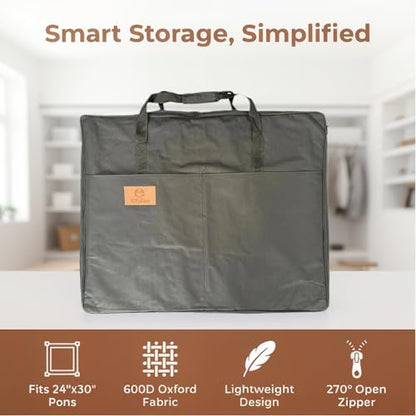 PJYuCien Storage Bag for 30"x24" Metal Foldable Dog Playpen | 600D Oxford Fabric, 270° Large Zipper, Travel Carry Case for Camping, Park & Home, Waterproof Moisture-Proof - size: 30"x24"