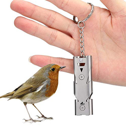 Gonetre Parrot Training Ultrasonic Whistle Pigeon Training Whistle Flying Training Whistle Back to The Nest Whistle Metal Whistle