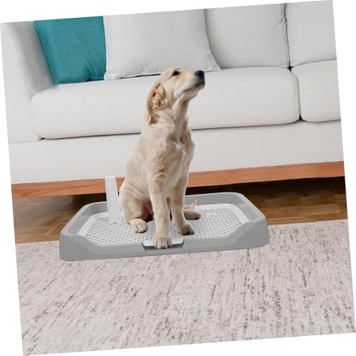 UKCOCO Splashproof Dog Potty Tray Indoor Durable Dog Toilet Easy Clean Multifunctional Pee and Poop Holder for Puppy Training and Housebreaking