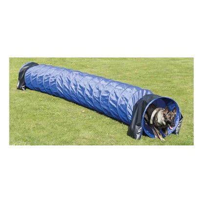 Trixie Dog Agility Tunnel - 196.9 in Long & 23.6 in Dia. | Agility Tunnel for Medium to Large Dogs, At Home Obstacle Training Equipment, Indoor and Outdoor Use - size: 196.75 x 23.5 x 23.5 in.