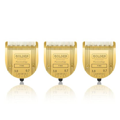 Adjustable 5 in 1 Blades Compatible with WAHL Arco,Bravura .Chromado，Creativa，Figura Dog Clippers for Dogs Grooming(Gold/3PC) - color: Gold-1