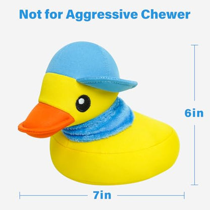 Squeaky Dog Toys, Floating Dog Toys for Indoor or Outward Play, Interactive Dog Gifts for Small and Medium Dogs - Yellow Duck - style: B-Duck