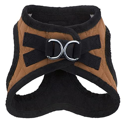 Best Pet Supplies - All Weather Plush, Reflective, No Pull Harness for Small, Medium Dogs, Cats - Secure with Hook & Loop Fastener, Buckle, Double D-Rings - Beige Plush, L - color: Beige Plush, size: L