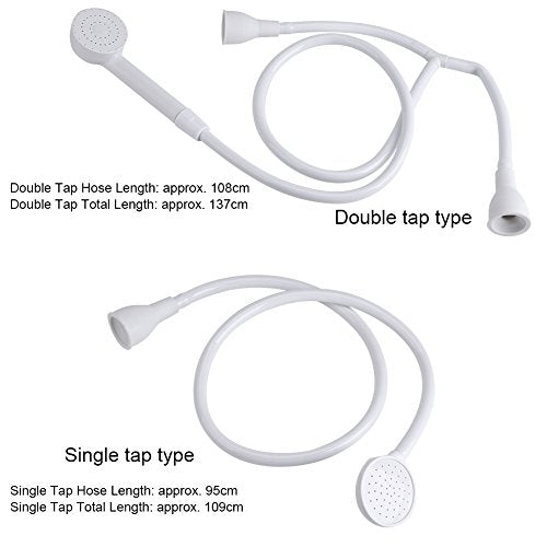 Pet Shower Spray Head,Handheld Hose Faucet Hose Push On Bath Tub Sink Attachment Washing Hair Hairdresser Kit(Single head)