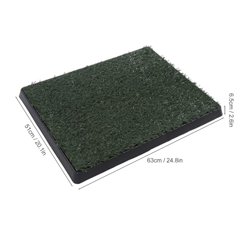 Reusable Puppy Training Potty Tray for Home, Pet Urine Pad, Indoor Grass Pipi Pads for Dogs (Small 12 Inch)