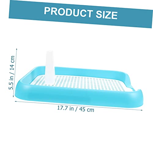 Healifty Indoor Dog Toilet Tray with Slip Mesh and Column Design for Puppy Training Household Pet Potty for Small to Dogs Easy