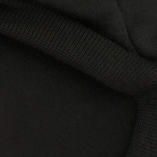 Security Dog Hoodies Clothes Apparel Winter Sweatshirt Warm Sweater Cotton Puppy Hoodie for Small Dog Medium Large Cat Black, L - color: Black, size: Large (Chest girth: 17.3")