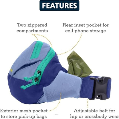 Ruffwear, Home Trail Hip Pack, Dog Walking Fanny Pack Crossbody with Adjustable Belt, Treat Pouch, Poop Bag Holder, Phone Pocket, Hands-Free for Training, Hiking, Running, Travel, Granite Gray - color: Granite Gray