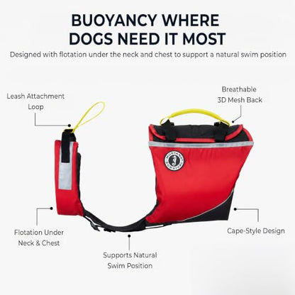 Mustang Survival - Underdog Foam Flotation Dog PFD (Large) - size: Large