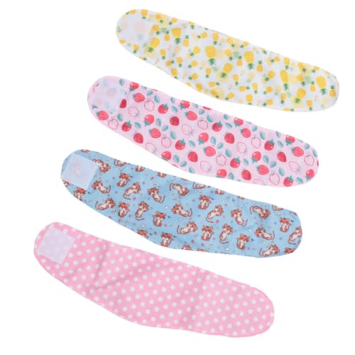Pomya Washable Male Dog Belly Band, Washable Male Dog Belly Wrap, Dog Diapers for Male Dogs, Nappies Wrap for Post Surgery Wound Training, Reusable Soft Belly Bands, Pack of