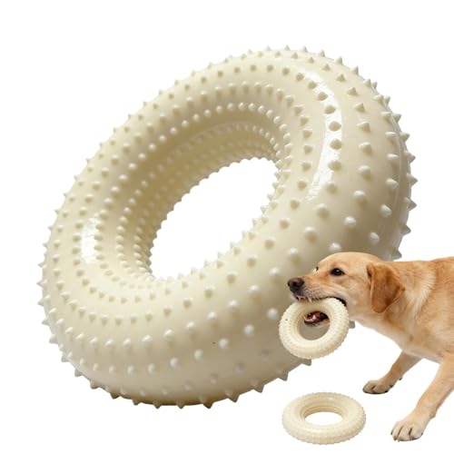 Dog Chewing Toy - Puppy Calm Down Companion, Circular Health Ring, Interactive Boredom Relief Tool, Heavy Duty Rubber Texture, Chew Ring Toy for Living Room Balcony Yard