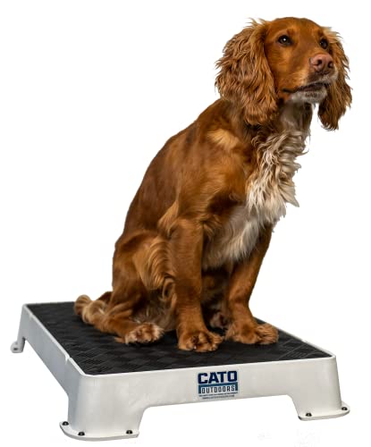 Cato Board - Dog Training Platform (White, Rubber Surface) - color: White