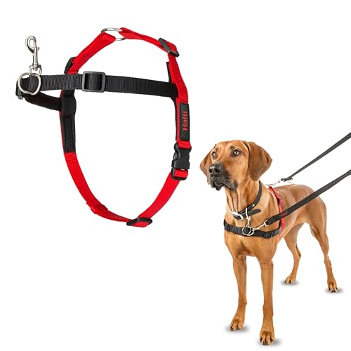 Halti Front Control Harness - Stop Your Dog Pulling on the Leash. Adjustable, Lightweight and Easy to Use. Anti-Pull Dog Training Harness for Large Dogs (Size L) - size: Large