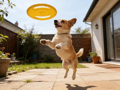 Soft Dog Flying Discs Beach Accessories, Float Outdoor Puppy Flyer Pull Loop Tug Disk Water Swimming Pool Lawn Yard Animal Activity Training Sports Gift- Upgrade Dog Fun Game Toys