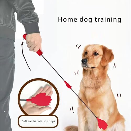 Dog Training Stick,Interactive Dog Training Whip,Foldable Silicone Whip,Anti-Slip Handle,Teasing Stick for Dogs