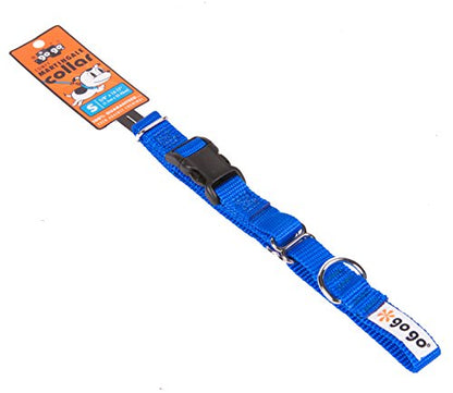 GOGO Pet Products 5/8-Inch Martingale Dog Collar, Small, Blue - color: Blue, size: Small (5/8" web width)