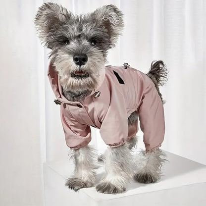 Pet Raincoat–Waterproof & Breathable Reflective One-Piece Clothing for Cats and Dogs, Perfect for Rainy Days and Daily Wear, Comfortable and Stylish L