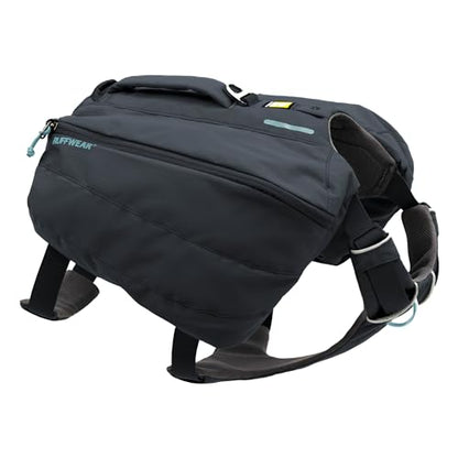 Ruffwear, Front Range Day Pack, Dog Backpack with Saddlebags, 5-Point Adjustment, 3 Leash Points, Padded Handle, Internal Mesh Pockets, Reflective Trim, Light Loop, Basalt Gray, Medium - color: Basalt Gray, size: Medium