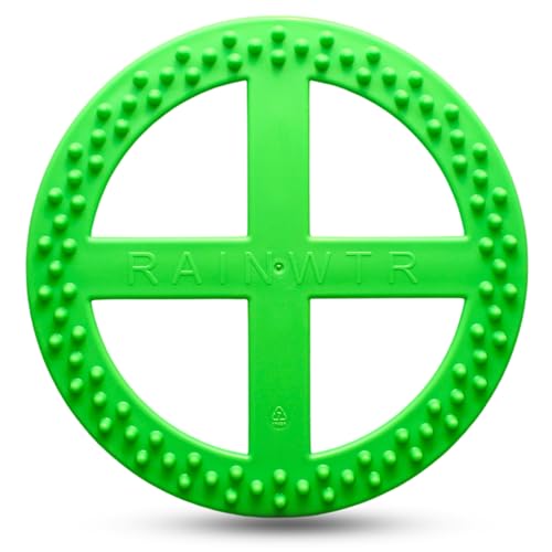 Flexible Flying Disc - Durable Floating Dog Toy for Fetch, Tug, Treat Filling, Made in USA, FDA Compliant TPE, Medium/Large Dogs, Green - color: Green