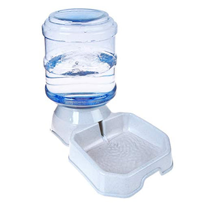 TENINYU Premium Quality Self-Dispensing Gravity 1 Gallon Large Capacity Pet Feeder and Water Dispenser for Cat
