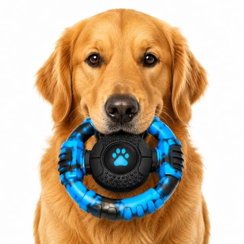 Pamlulu Tough Dog Toys for Aggressive Chewers, Indestructible Dog Toy for Large Dogs, Nylon Chew Toys for Medium Large Breed, Interactive Dog Toys to Keep Them Busy, Dog Birthday - color: Mixed Blue, size: For Medium Large Dog