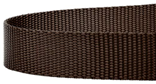 Country Brook Petz - Vibrant 17 Color Selection - Heavyduty Doublehandle Nylon Leash (6 Foot, 3/4 Inch Wide, Brown) - color: Brown