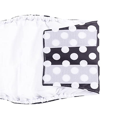 CuteBone Dog Diapers Male 4 Pack Puppy Wraps Reusable Doggie Belly Bands for Male Dogs Small Medium Large - size: M(14"-17")