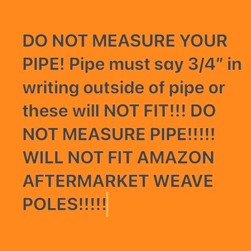 Weave Pole Guide Wires ONLY (Clip on) Set of 4 for Dog Agility. Read Description. Will ONLY fit Homemade Weave Poles Made from Factory Labeled 3/4" PVC Pipe
