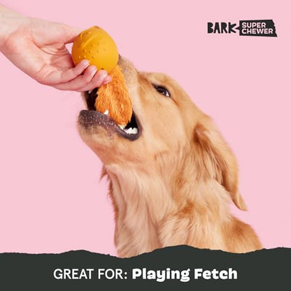 Barkbox Franz The Fox Dog Toy | Natural Rubber, Bacon Scented, Thrashy Tail & Wacky Bounce | Dog Toy for Aggressive Chewers - color: Franz the Fox-Medium