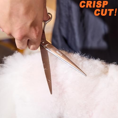 High-end Professional Dog Grooming Scissors Pet Grooming Shears 7 Inches Extremely Very Sharp Made Of Stainless Steel Alloy By Hand For Dog Cat Groomer - style: 7inch Shears