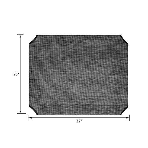 Veehoo Dog Bed Cover for CWC1803-XL - color: Black Silver…, size: 49.0"L x 33.0"W x 0.2"Th