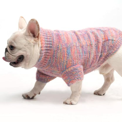 KOOLTAIL Small Dog Sweater, Fuzzy Thick Super Soft Warm Dog Winter Sweater Turtleneck Pullover for Cold Weather, Classic Cable Knitwear, Fleece Pet Fall Clothes Coats Puppy Cats Girls Female Pink S - color: Pink, size: Small