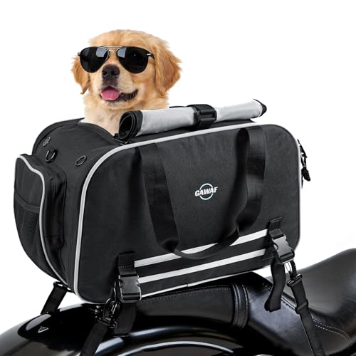Motorcycle Dog Carrier, Expandable Airline Approved Pet Carrier with Stable Frame, Collapsible Soft-Sided Travel Puppy Shoulder Bag for Small Cats and Dogs Under 17 lbs - color: Fit for Cruiser Touring