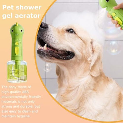 Electric Foaming Shampoo Dispenser for Dog and Cat, Dog Soap Dispenser - 2-in-1 Dog Soap Holder, Rechargeable Soap Dispenser, Foamer for Pet Bathing, Bathroom, Kitchen Sink (Dinosaur, 1pc) - color: Dinosaur