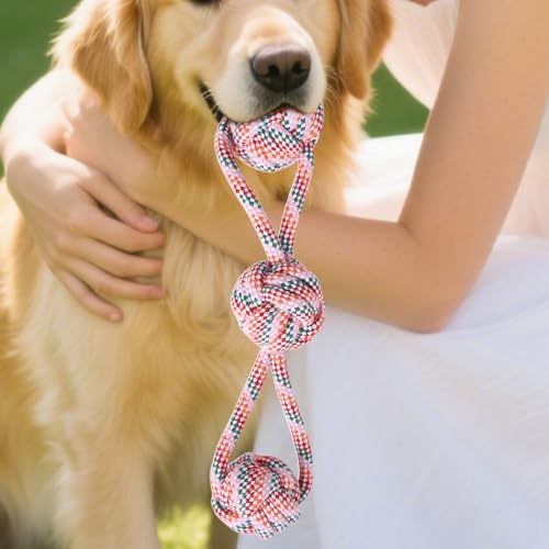 Dog Chew Ripe - Heavy Duty Pet Tug Toy | Aggressive Chewers Rope Toy with Knotted Design for Dogs Small Large Breeds Teeth Cleaning Training Indoor Play Exercise and Interactive Fun