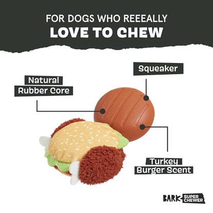 Barkbox Turkey Barker Dog Toy for Large Aggressive Chewers, Turkey-Scented Rip & Reveal Toy for Engaging and Durable Playtime - color: Turkey Barker