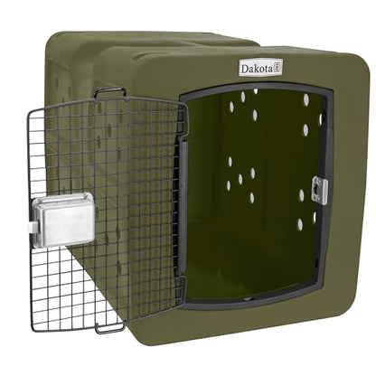 dakota283 Dakota 283 Large Kennel -Frame Door- Olive - color: Olive, size: Large