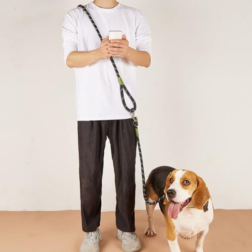 Hands Free Dog Leash Crossbody Dog Running Leash Handsfree Pet Rope for Hiking Training Heavy Duty Reflective Pet Walking Belt (Black) - color: Black