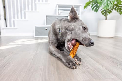Wild Eats Salmon Flavor Collagen Cheek Roll Chews 5" 4pk Pig Ear Substitute | Long lasting treats and bones for medium dogs, retriever style texture, 4 per bag, satisfies natural gnawing urges daily - size: 8 Ounce (Pack of 4)
