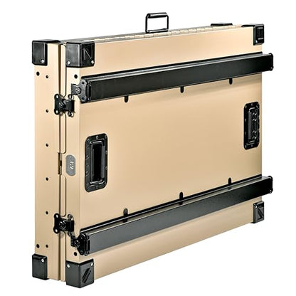 K9 Kennel Boss Aluminum Collapsible Dog Crate, Heavy Duty Folding Kennel - Large (Tan) - color: Tan, size: 41.6"L x 29.7"W x 33.9"H