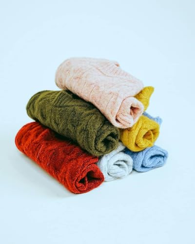 Blueberry Pet Classic Fuzzy Textured Knit Pullover Turtle-Neck Dog Sweater in Rainbow Pink, Back Length 14", Pack of 1 Clothes for Dogs - color: Rainbow Pink, Turtle-neck, size: 14 inch