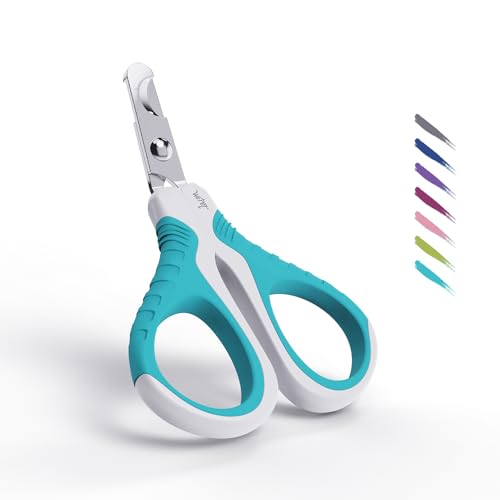 WePet Pet Nail Clippers U07.1, Professional Claw Trimmer, Bended Scissor Special for Cats, Kittens, Dogs, Puppies, Small Animals, White/Pine Green - color: #01 White/Pine Green