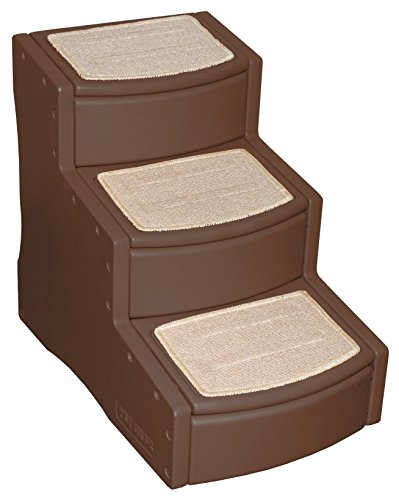 Pet Gear Easy Step III Pet Stairs, 3-step/for cats and dogs up to 150-pounds, Large, Cocoa