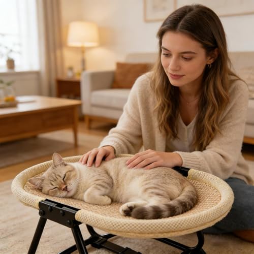 Elevated Dog Bed,Portable Breathable Non Slip Cot Hammock - Foldable 22.44 x 16.14 x 10.23Inch Dog Bed Raised Cot,for Pets Cats Kitten Puppy Sleep Rest Camping Travel - color: C