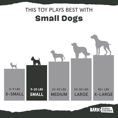 Barkbox Bear Hugger Dog Toy for Aggressive Chewers | 2-in-1 Plush & Rubber Treat-Dispensing Toy for Small Dogs | Puppy Teething Toys & Dog Toys to Keep Them Busy - color: Bear Hugger