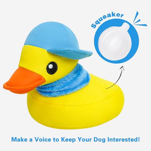 Squeaky Dog Toys, Floating Dog Toys for Indoor or Outward Play, Interactive Dog Gifts for Small and Medium Dogs - Yellow Duck - style: B-Duck