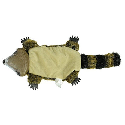 Hyper Pet Real Skinz Raccoon Plush Dog Toy - size: Large, style: Raccoon